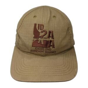 Graffiti Idaho 2nd Amendment Alliance Brown Baseball Cap Strapback Hat One Size